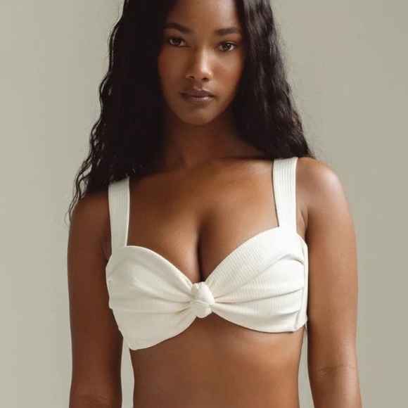 Montce White Ribbed Bikini - Picture 6 of 14